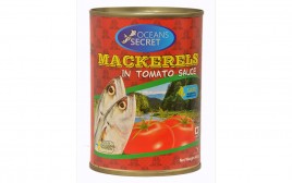 Oceans Secret Mackerels In Tomato Sauce   Tin  425 grams